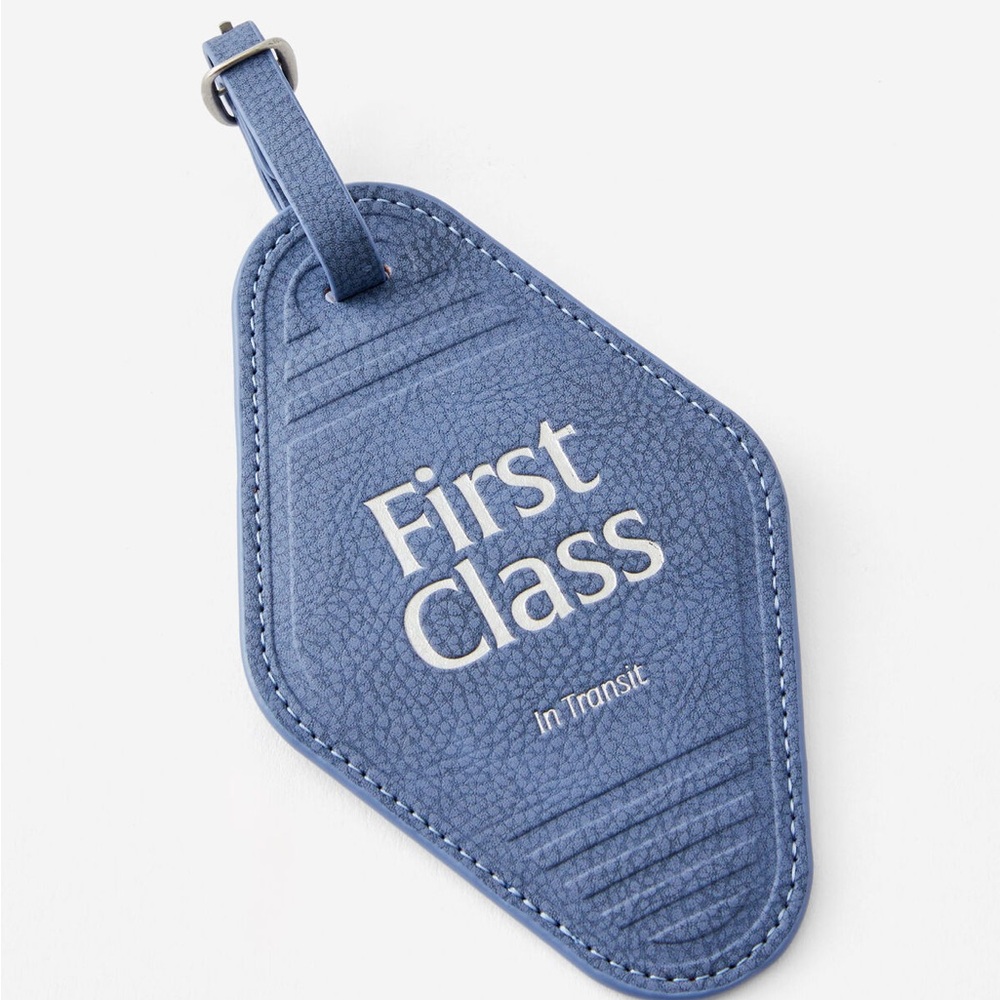 NEW TYPO First Class in Transit Luxe Luggage Tags Set of 5 STOCKING STUFFERS!